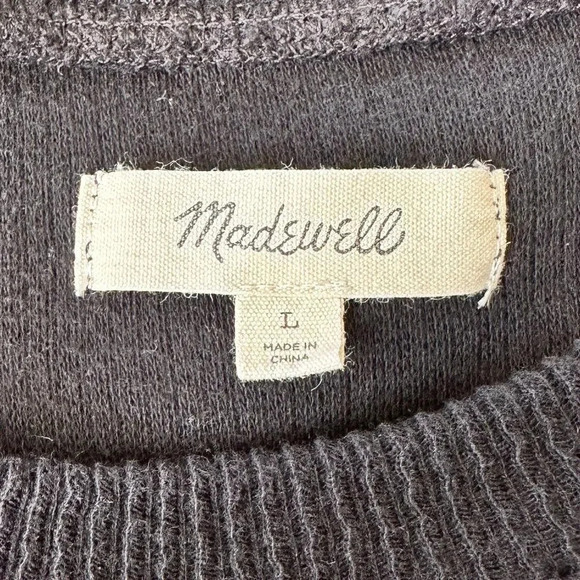 Madewell Texture & Thread Jacquard Knot-Front Top - Picture 7 of 8